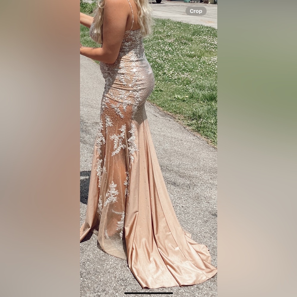 Sherri Hill prom dress Nude (sides mesh)